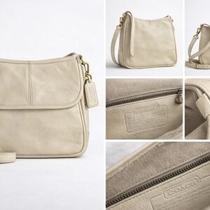 Coach Vintage 1998 Watson Cream Crossbody Bag